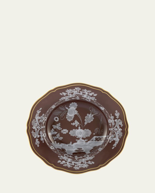 Oriente Italiano Soup Plate, Castagna